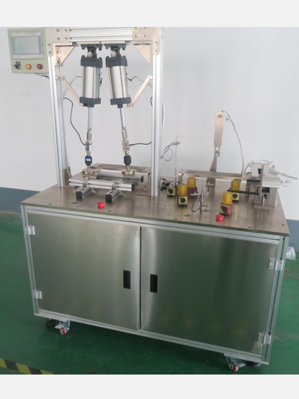 Seat ring, cover plate test seat ring and cover opening and closing, slow falling, strong pressure, swing test machine station 2